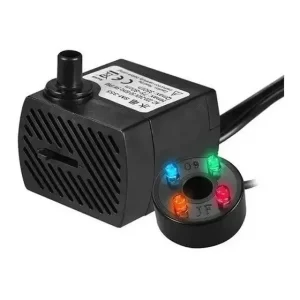 Bomba Motor Sumergible Para Fuente De Agua 4 Luces Color Led