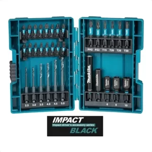 Set De Puntas Y Brocas Makita Impact Black 33piezas B-66896