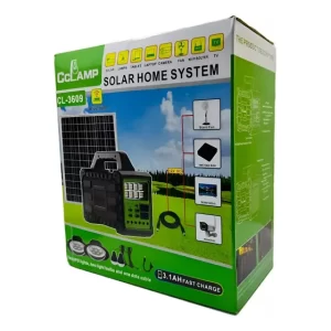 Generador Eléctrico Solar Con Panel Solar + Lámparas