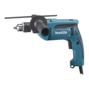 Taladro percutor atornillador eléctrico de 13mm Makita HP1640K 760W + accesorio con maletín de transporte