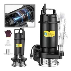 Bomba Sumergible Metálica Para Agua Limpia/ Sucia 570w 220v