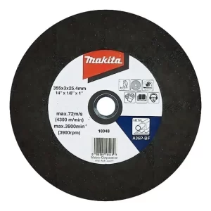 Disco Corte Metal 14 (355 X 2.5 X 25.4 Mm) Set 5 Unidades Color Negro