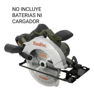 Sierra Circular Inalámbrica Bauker 185mm Sin Batería Madera