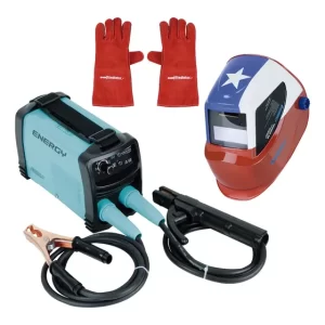 Kit Soldadora 140amp/ Máscara Fotosensible/ Guantes/  Energy
