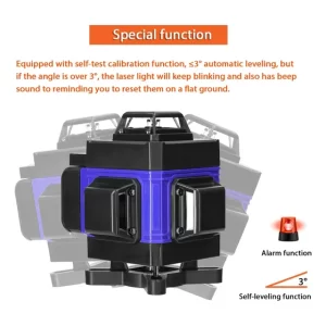 Nivel Láser Multicolor 16 Líneas 4D Autonivelante