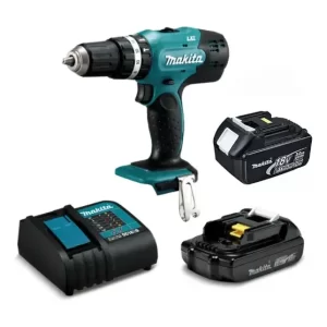 Taladro Percutor Makita 18v 2bat+carg +caja De Carton
