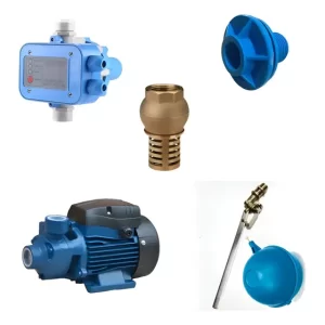 Kit Bomba Periferica De Agua Para Para Estanque 1hp 220v