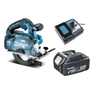 Sierra Metal 6'' 18v Brushless + Batería 5 Ah Makita Dcs553