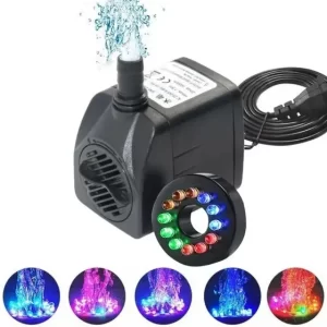 Bomba De Agua Sumergible 12 Luces Led Pileta Acuario Koi
