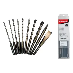 Set 10 Pcs Brocas Cincel Sds-plus Makita