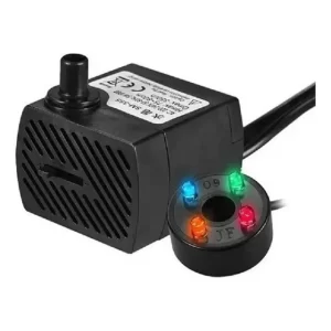 Bomba Sumergible 4 Luces Color Fuentes Agua Pequeña Medianas