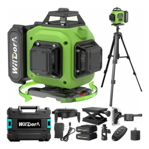 Nivel Láser 360° Autonivelante 4D con Trípode