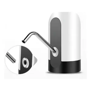 Bomba Dispensador De Agua Shirka Portátil Para Bidones USB Blanco
