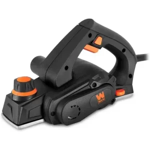 Cepilladora De Mano Electrica Madera Carpinteria Color Negro Con Naranja