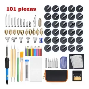 Pirograbador Madera Soldador Punto Lápiz 60w 101 Piezas