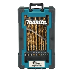 Set Brocas Hss Titanio Makita 25 Piezas 1-13 Mm D-72235