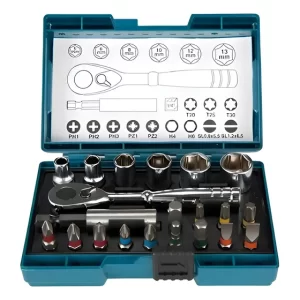 Set Puntas + Llave De Carraca, 21 Pcs B-54081