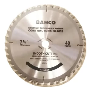 Sierra Circular 7-1/4   40 Dientes Bahco Eje 5/8   Ctc-740