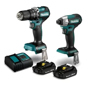 Kit Taladro + Atornillador Inalámbrico 18v Makita Dlx2414yx7