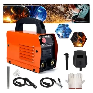 Kit De Soldadora Inverter Máquina De Soldar Portátil Naranja