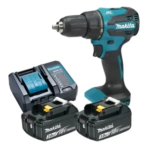 Taladro Percutor Inalambrico Bl Makita 2 Baterias Dhp490rfx2