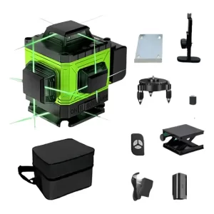 Nivel Láser Verde Profesional 3D 16 Líneas y Kit