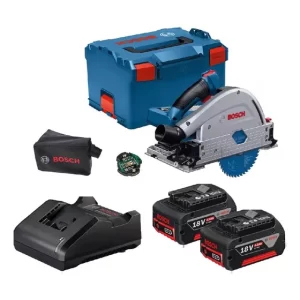 Sierra Inmersion Bosch Inalámb Gkt18v-52 Gc Baterias Ymaleta Azul