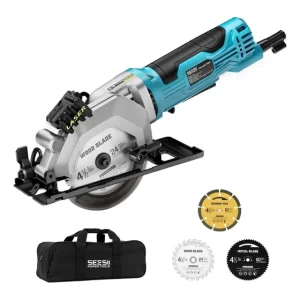 Minisierra Circular Seesii Con Guía Láser, Compacta De 4000