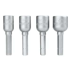 Set 4 Vasos Magnéticos 5/16'', 3/8'', 7/16'', 1/2'' - Makita