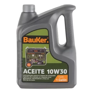 Aceite Para Generador Bauker 1 Galón Alta Protección y Lubricación