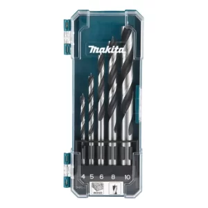 Set 5 Brocas Madera Hss 4,5,6,8 Y 10mm D-72861 Makita