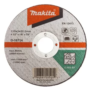 Disco Corte Piedra 4-1/2''x3mm Recto - Makita