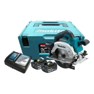 Sierra Circular Inalam 6.1/2 Makita 1 Bat 3ah Y Carg Color Turquesa Frecuencia 50 60