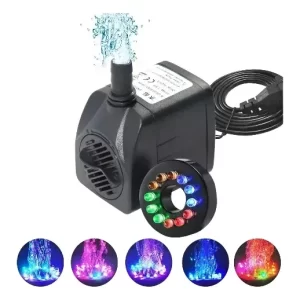 Bomba De Agua Sumergible 12 Luces Led Pileta Acuario Koi