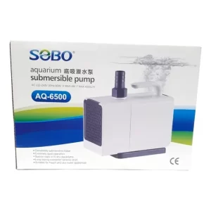 Bomba Sumergible Sobo AQ-6500 4000L/h para Acuarios Estanques Hidroponía