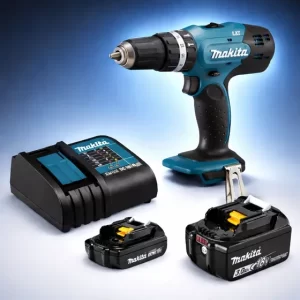 Taladro Percutor 13mm Makita Dhp453 18v + 2 Bat + Cargador
