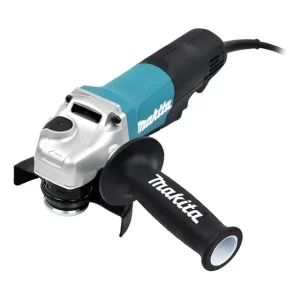 Miniesmeril angular Makita GA4550 de 50 Hz/60 Hz turquesa 1.3 kW + accesorio