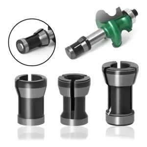 Set De 3 Adaptadores De Fresa Para 1/4 Pulgada, 6 Y 8 Mm