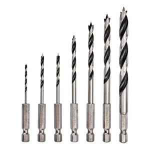 Set Brocas Para Madera 2, 3, 4, 6, 8mm 7 Pzas. - Makita