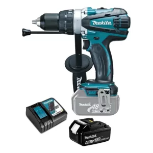 Taladro Atornillador Percutor 18v 91 Nm (6 Ah) Makita Dhp458