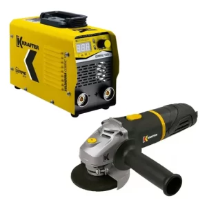 Kit Maquina Soldar Compac 165c + Esmeril 4 1/2 600w Krafter