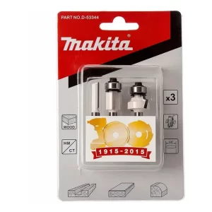 3pzs Juego De Fresas Brocas Para Router ¼'' Makita D-53344