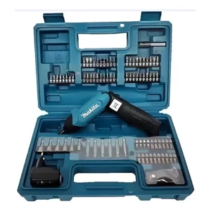 Destornillador Inalámbrico + 81 Accesorios + Maletín Makita