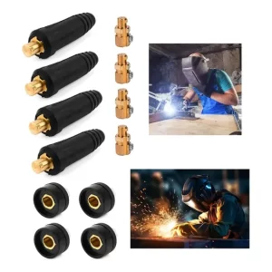Set De 4 Conectores Rápido Para Maquinas De Soldar Dkj 10-25