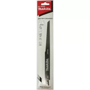 Pack 5 Hojas Sierra Sable Madera 250x18x1.25mm/10 T - Makita