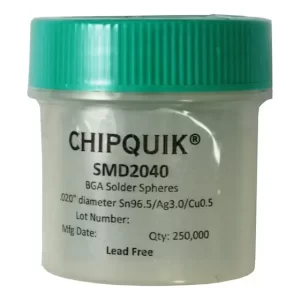 Chip Quik Smd2040: Esferas Soldador 05 Mm Precisión