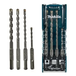 Set Brocas Sds-plus 4 Aristas (5,6, 8, 10mm) 4 Pzas - Makita