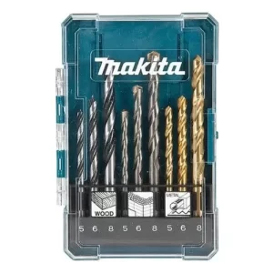 Juego de brocas rápidas de acero de 9 piezas Makita Videa - D-71962