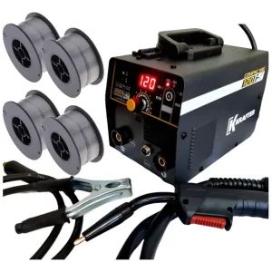 Soldadora Krafter Compac Mig 120 F X  + 4 Rollos  + Boquilla
