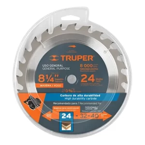 Sierra Circular Para Madera 8.1/4 X 24 Dts. Truper St-824